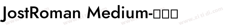 JostRoman Medium字体转换